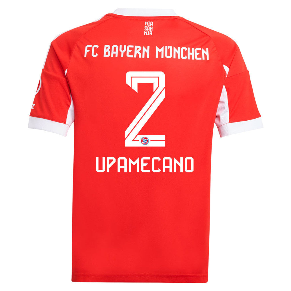 Dayot Upamecano 2 Bayern Munich 25/26 Home YOUTH Jersey - Red