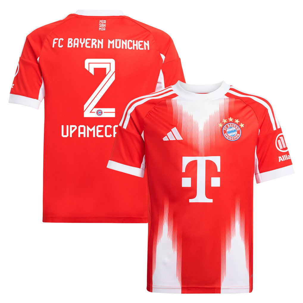 Dayot Upamecano 2 Bayern Munich 25/26 Home YOUTH Jersey - Red