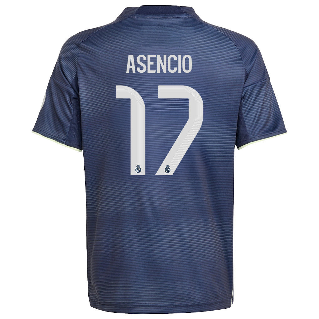 Raúl Asencio 17 Real Madrid 25/26 Away YOUTH Jersey - Legend Ink