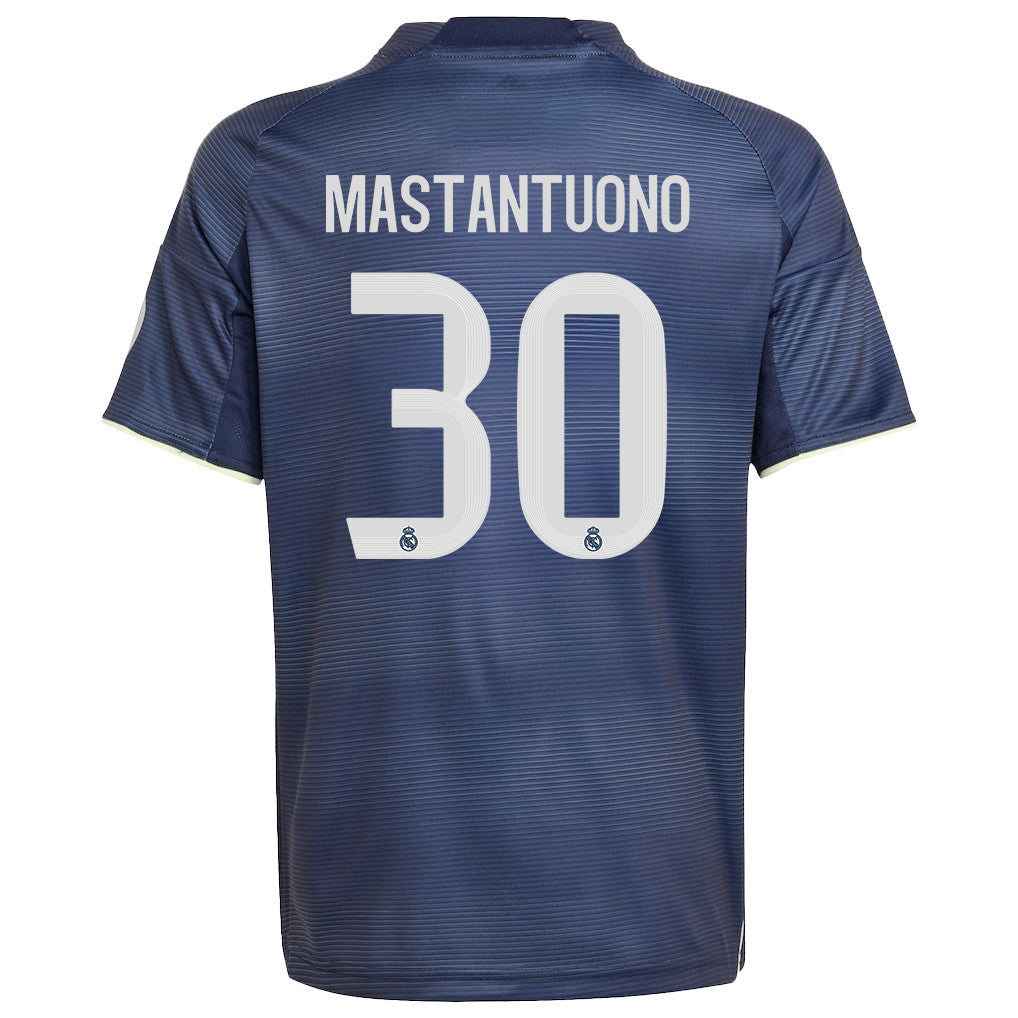 Franco Mastantuono 30 Real Madrid 25/26 Away YOUTH Jersey - Legend Ink