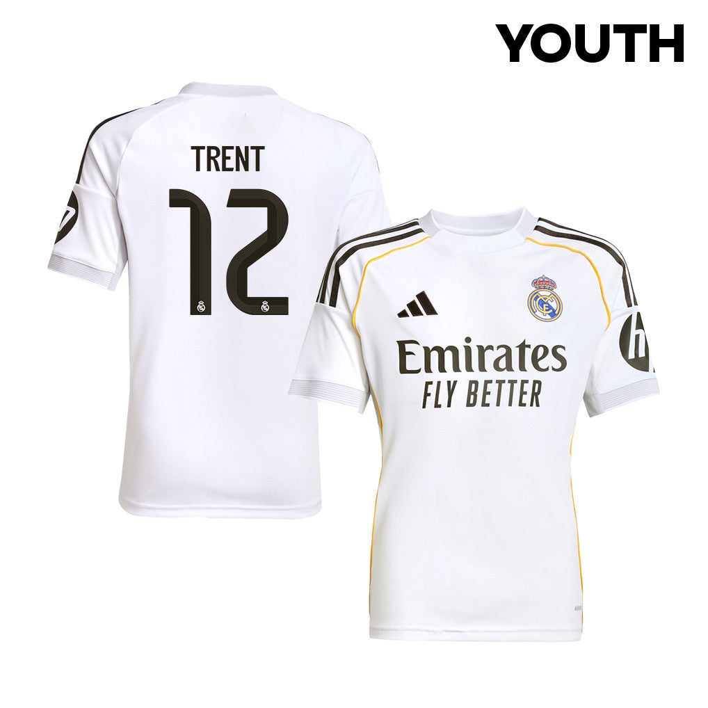 Trent Alexander-Arnold 2 Real Madrid 25/26 Home YOUTH Jersey - White