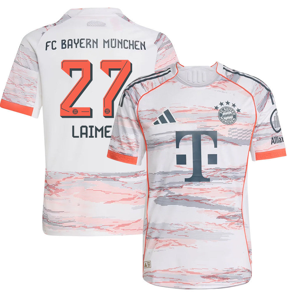 Konrad Laimer 27 Bayern Munich 25/26 Away YOUTH Jersey - White