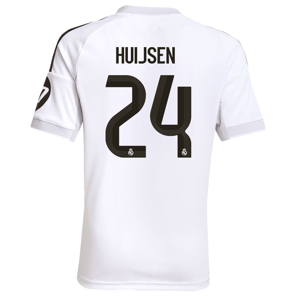 Dean Huijsen 24 Real Madrid 25/26 Home YOUTH Jersey - White