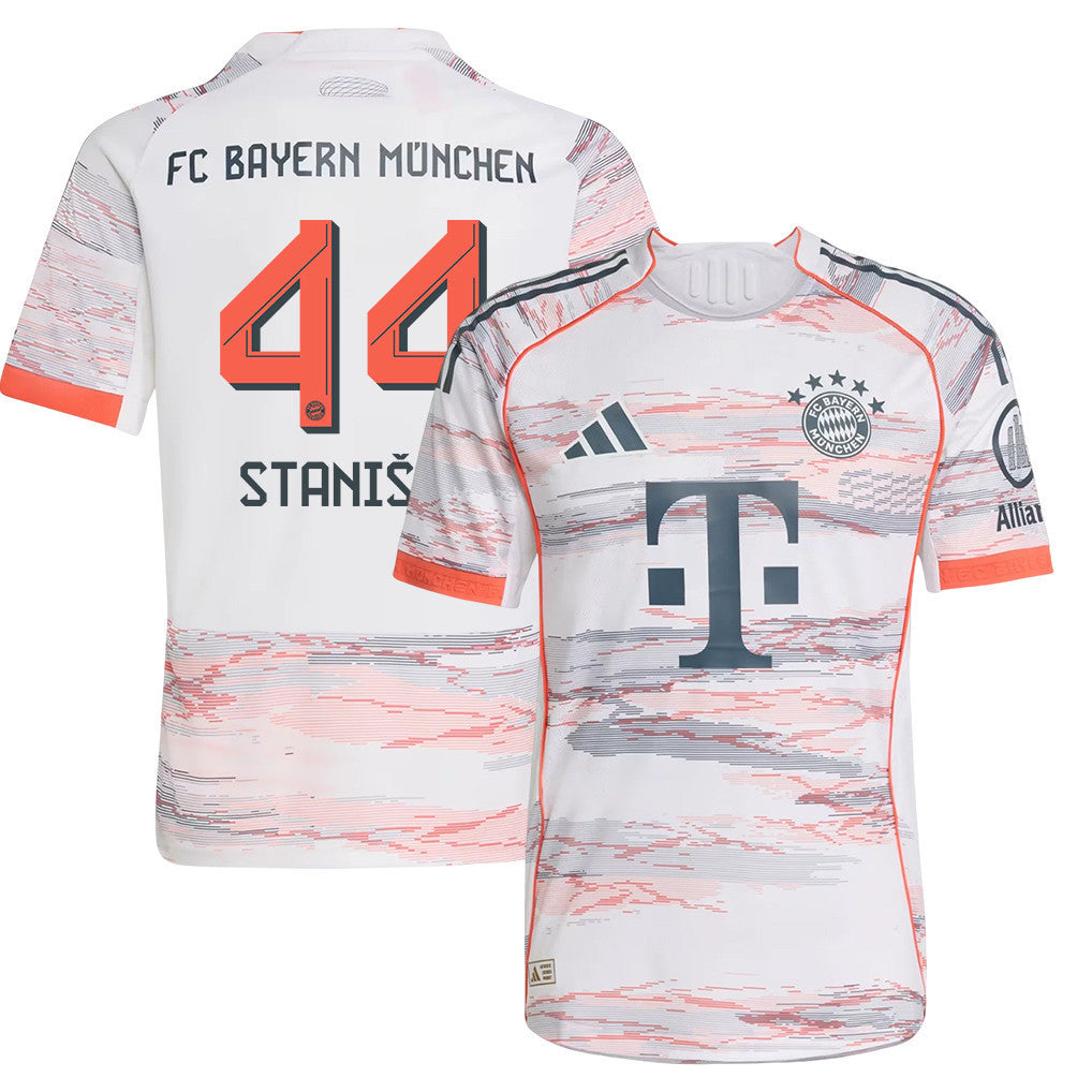 Josip Stanišić 44 Bayern Munich 25/26 Away YOUTH Jersey - White