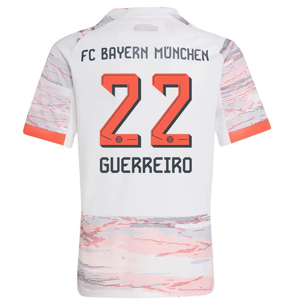 Raphaël Guerreiro 22 Bayern Munich 25/26 Away YOUTH Jersey - White