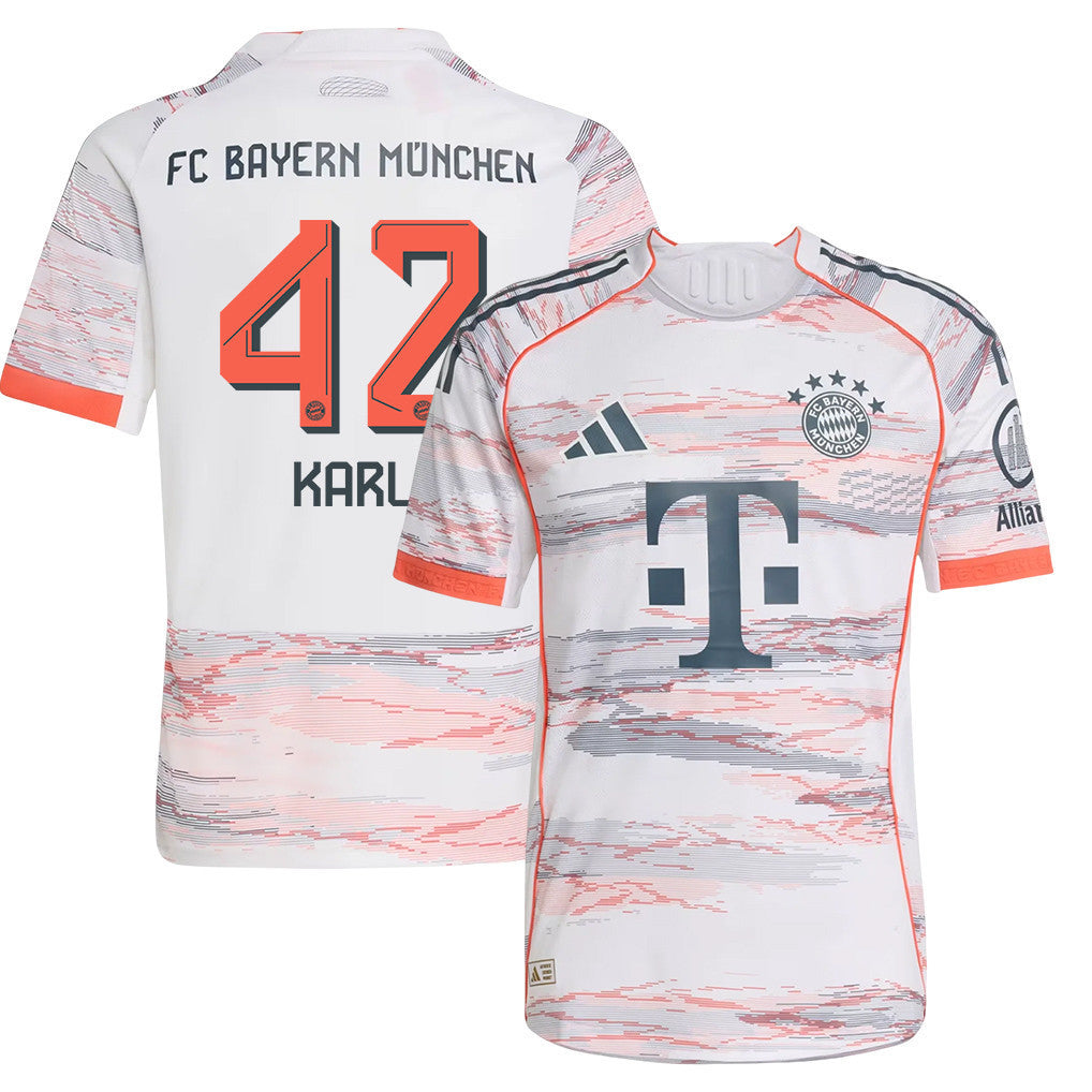 Lennart Karl 42 Bayern Munich 25/26 Away YOUTH Jersey - White