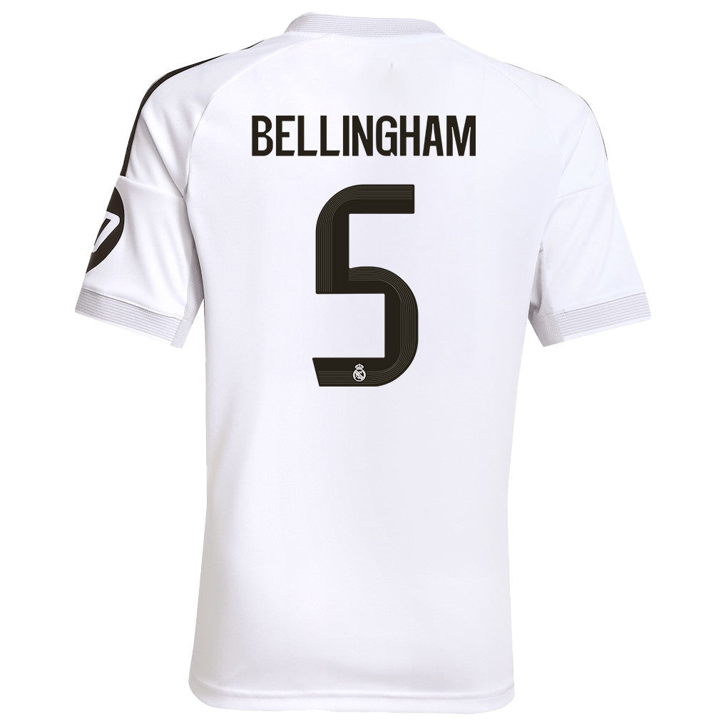 Jude Bellingham 5 Real Madrid 25/26 Home YOUTH Jersey - White