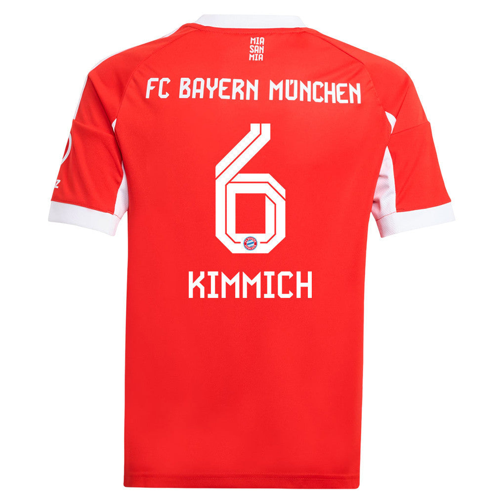 Joshua Kimmich 6 Bayern Munich 25/26 Home YOUTH Jersey - Red