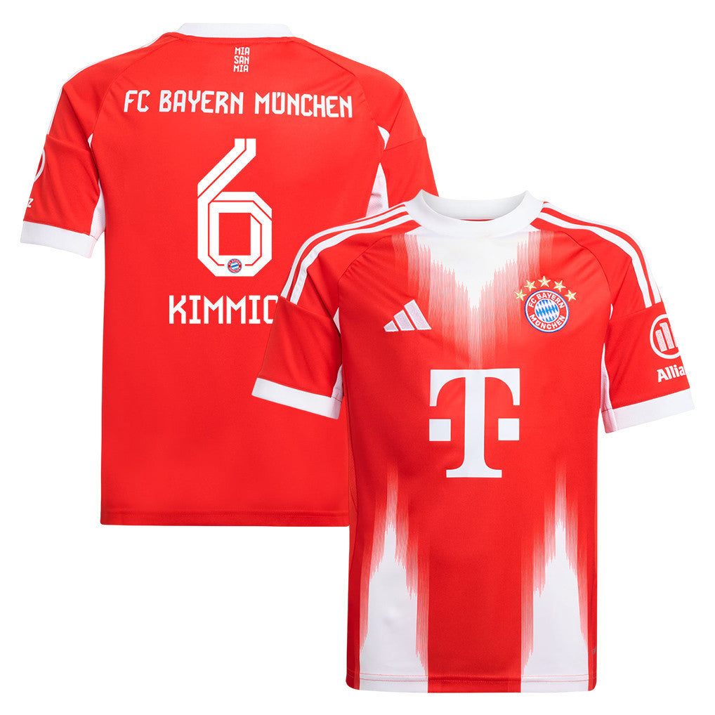 Joshua Kimmich 6 Bayern Munich 25/26 Home YOUTH Jersey - Red