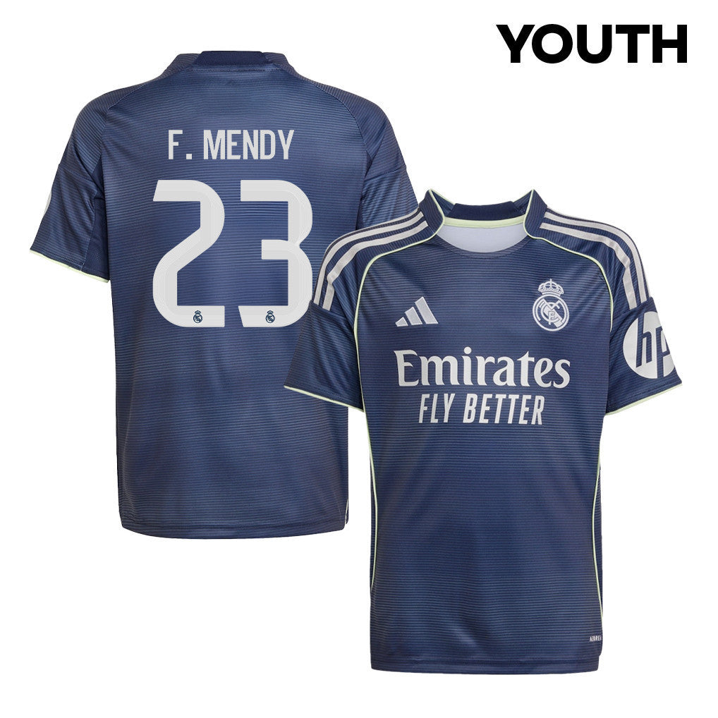 Ferland Mendy 23 Real Madrid 25/26 Away YOUTH Jersey - Legend Ink