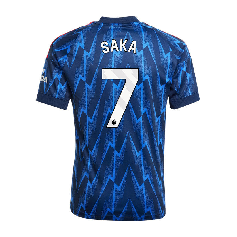 Bukayo Saka 7 Arsenal 25/26 Away YOUTH Jersey - Navy Blue