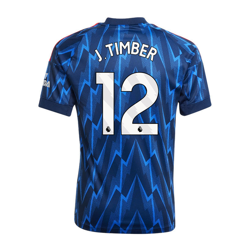 Jurriën Timber 12 Arsenal 25/26 Away YOUTH Jersey - Navy Blue
