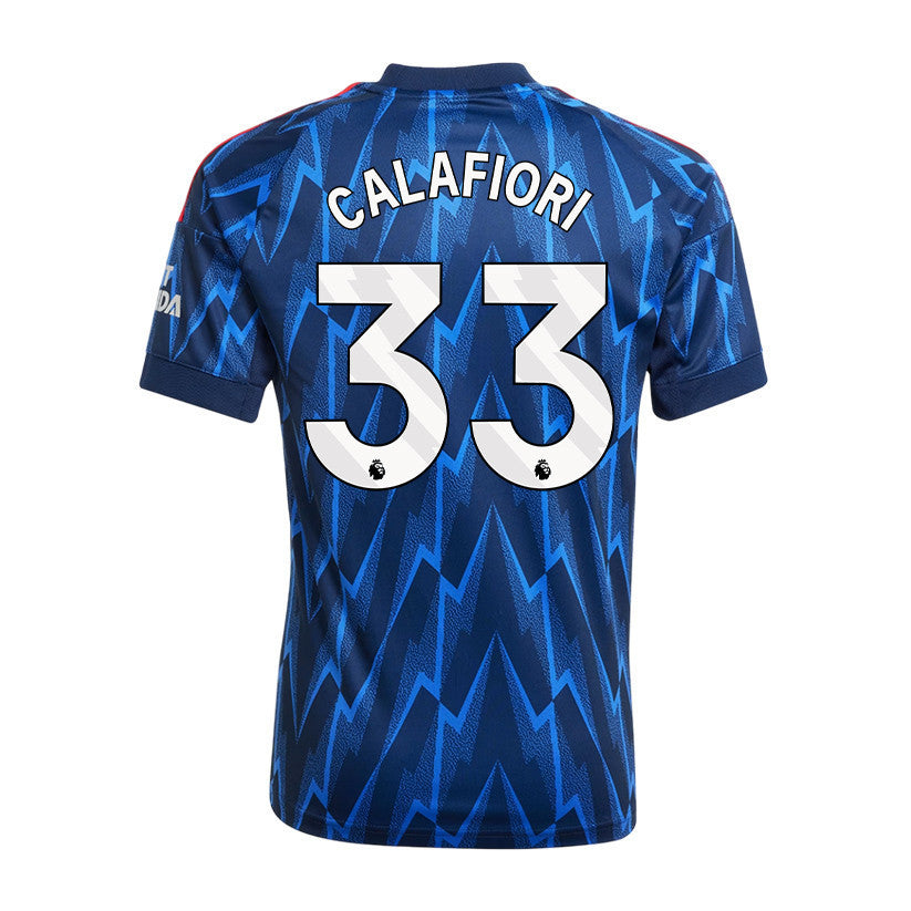 Riccardo Calafiori 33 Arsenal 25/26 Away YOUTH Jersey - Navy Blue