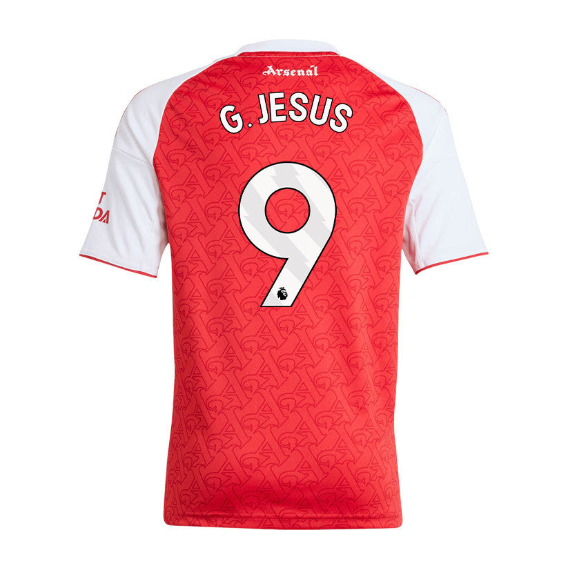 Gabriel Jesus 9 Arsenal 25/26 Home YOUTH Jersey - Red/White