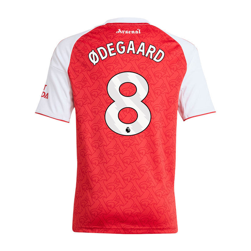 Martin Ødegaard 8 Arsenal 25/26 Home YOUTH Jersey - Red/White