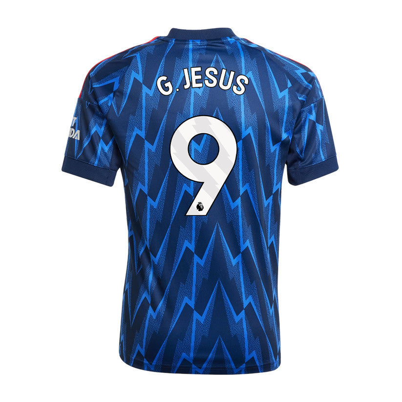 Gabriel Jesus 9 Arsenal 25/26 Away YOUTH Jersey - Navy Blue