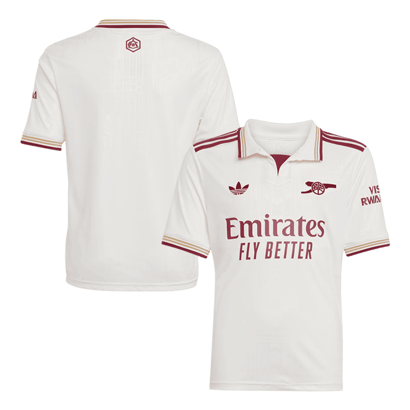 Arsenal 25/26 Third YOUTH Jersey - White