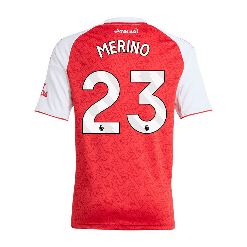 Mikel Merino 23 Arsenal 25/26 Home YOUTH Jersey - Red/White