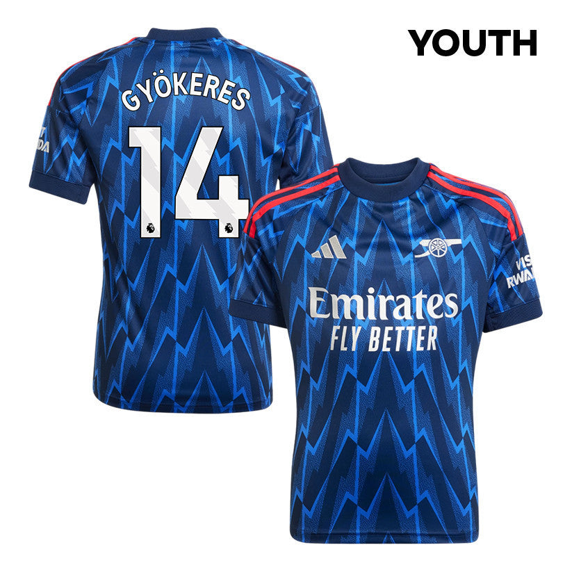 Viktor Gyökeres 14 Arsenal 25/26 Away YOUTH Jersey - Navy Blue