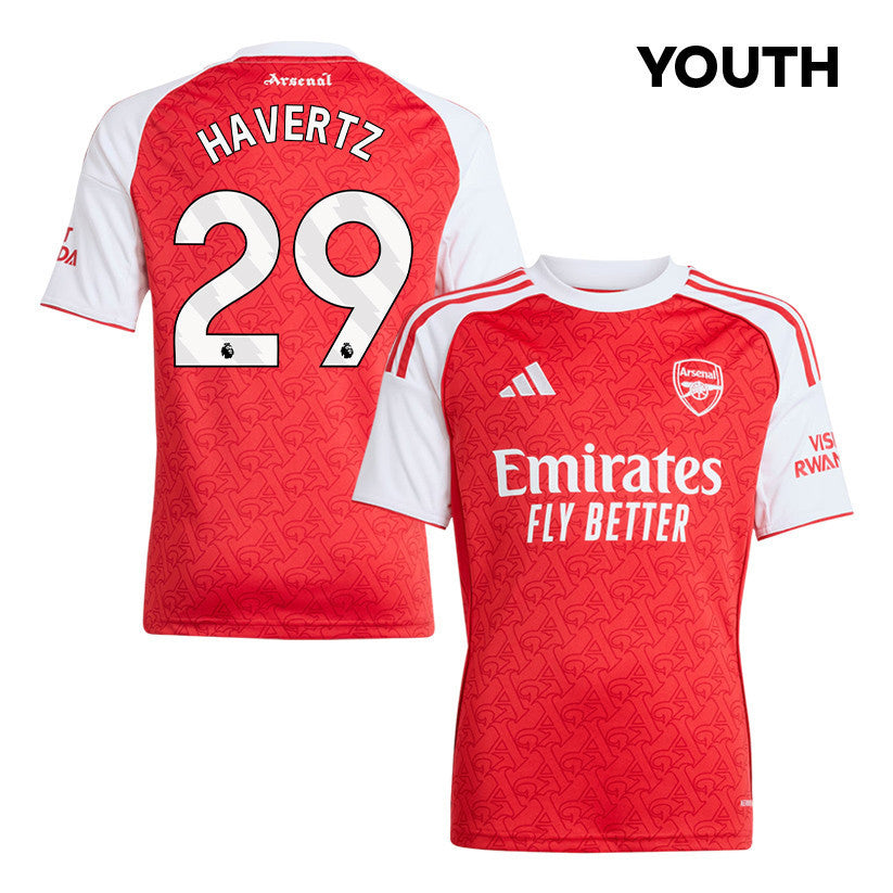 Kai Havertz 29 Arsenal 25/26 Home YOUTH Jersey - Red/White