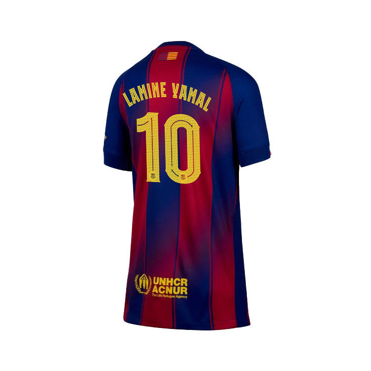 Lamine Yamal 10 Barcelona 25/26 Home YOUTH Jersey - Navy