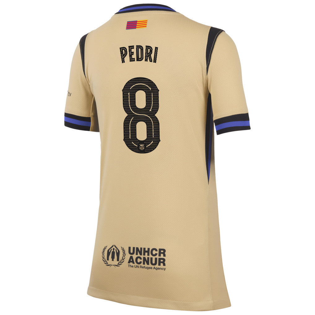 Pedri 8 Barcelona 25/26 Away YOUTH Jersey - Yellow
