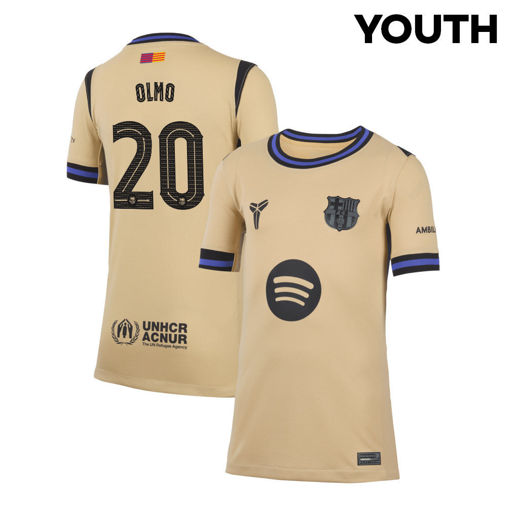 Dani Olmo 20 Barcelona 25/26 Away YOUTH Jersey - Yellow