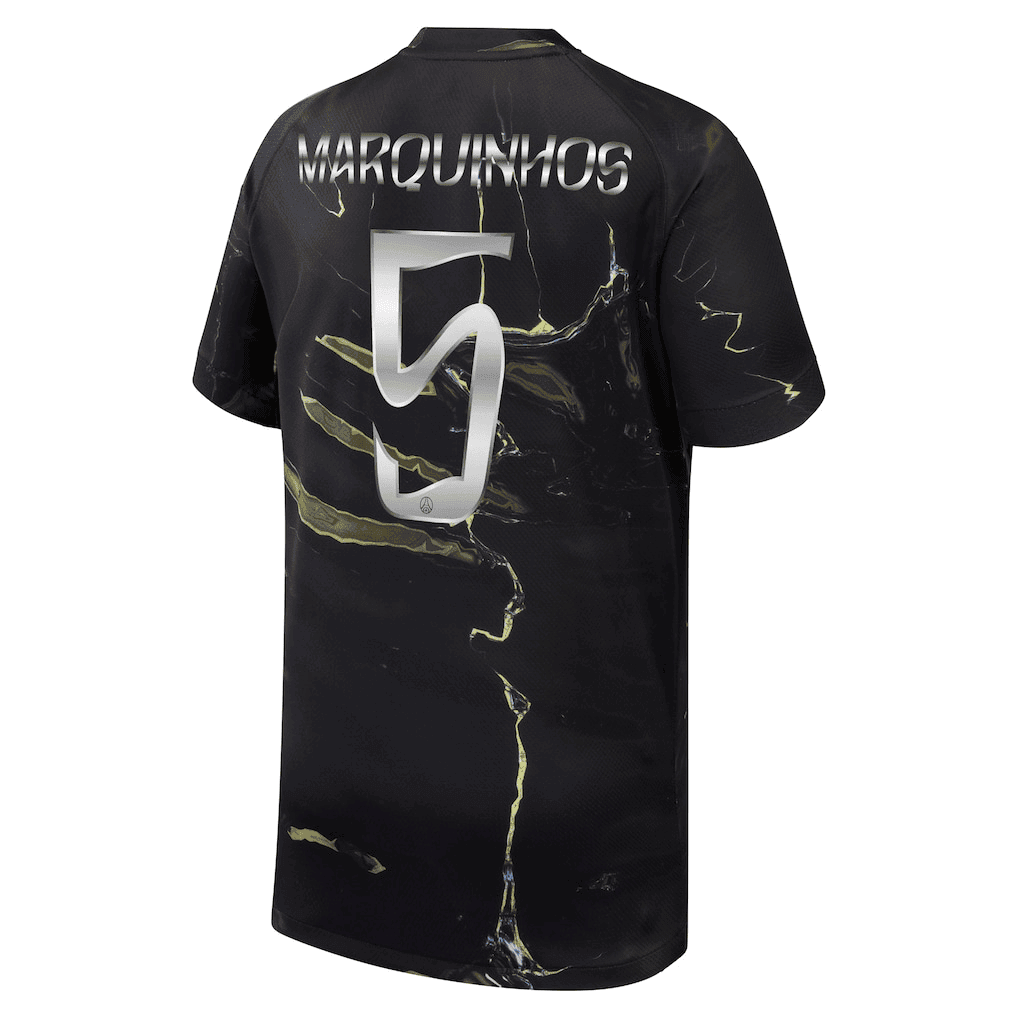 Marquinhos 5 Paris Saint-Germain Jordan Night Edition 2025/26 Cup Printing Jersey - YOUTH