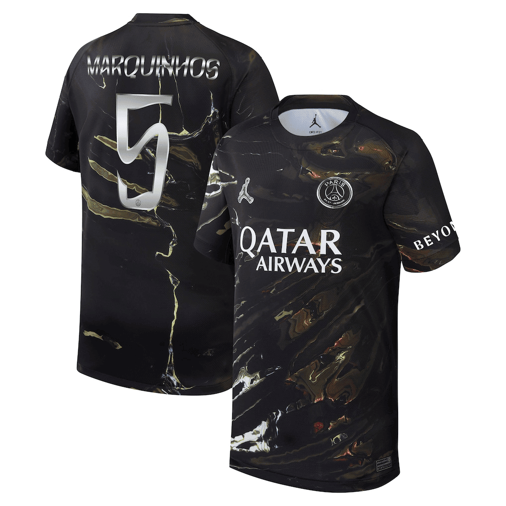 Marquinhos 5 Paris Saint-Germain Jordan Night Edition 2025/26 Cup Printing Jersey - YOUTH