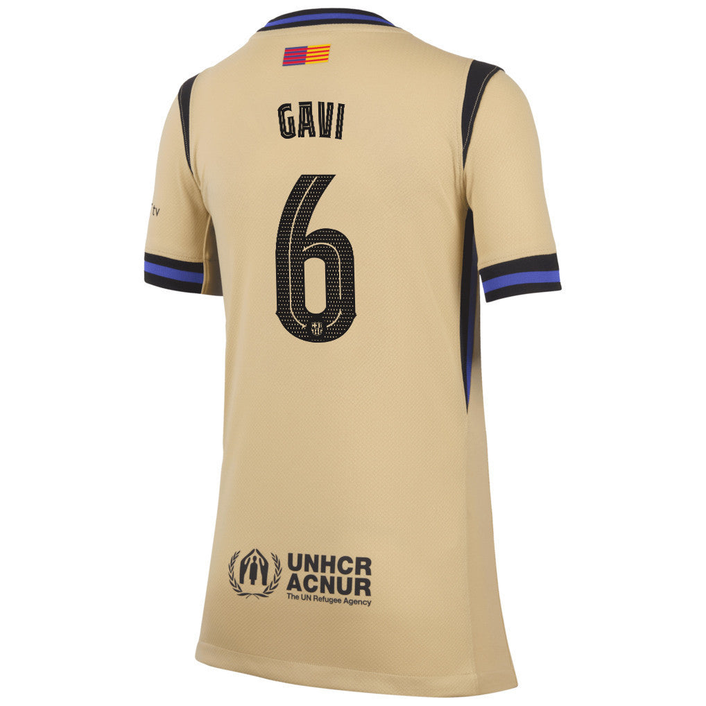 Gavi 6 Barcelona 25/26 Away YOUTH Jersey - Yellow