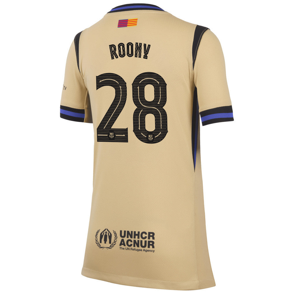 Roony Bardghji 28 Barcelona 25/26 Away YOUTH Jersey - Yellow