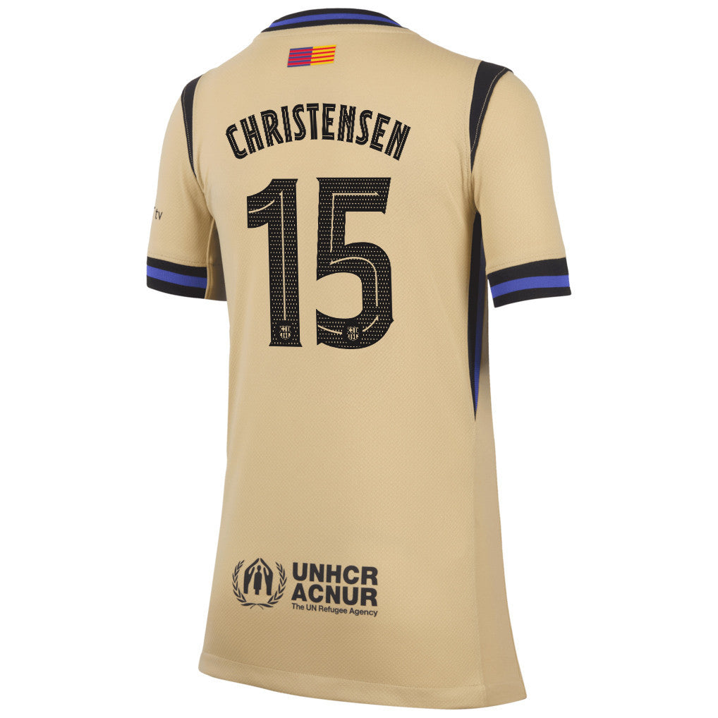 Andreas Christensen 15 Barcelona 25/26 Away YOUTH Jersey - Yellow