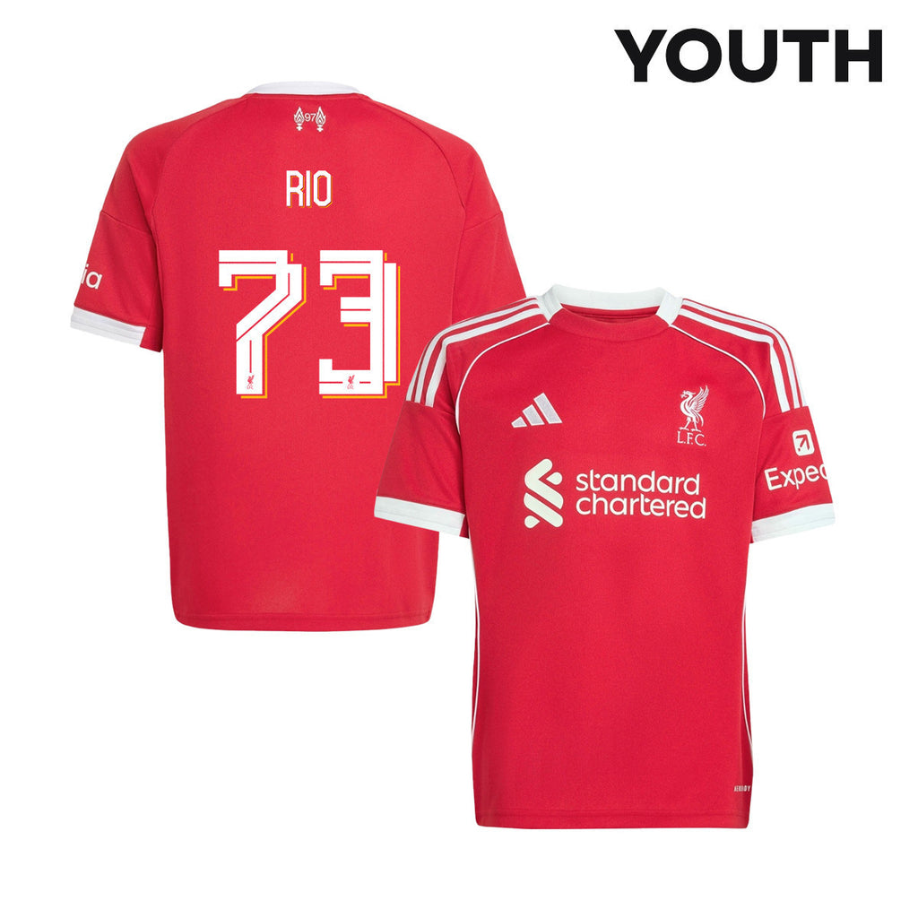 Rio Ngumoha 73 Liverpool 25/26 Home YOUTH Jersey - Red