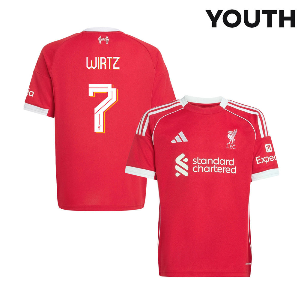 Dominik Szoboszlai 7 Liverpool 25/26 Home YOUTH Jersey - Red