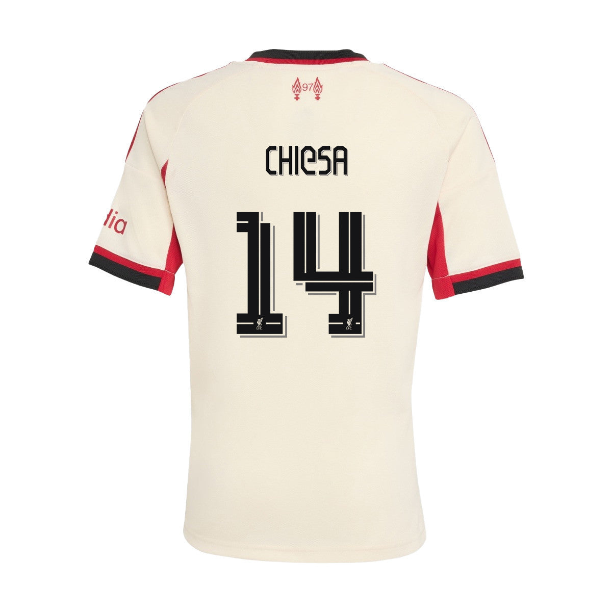 Federico Chiesa 14 Liverpool 25/26 Away YOUTH Jersey - Off-white