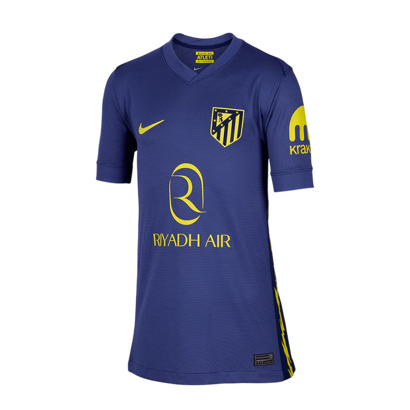 Pablo Barrios 8 Atlético Madrid 25/26 Away YOUTH Jersey - Navy/Yellow