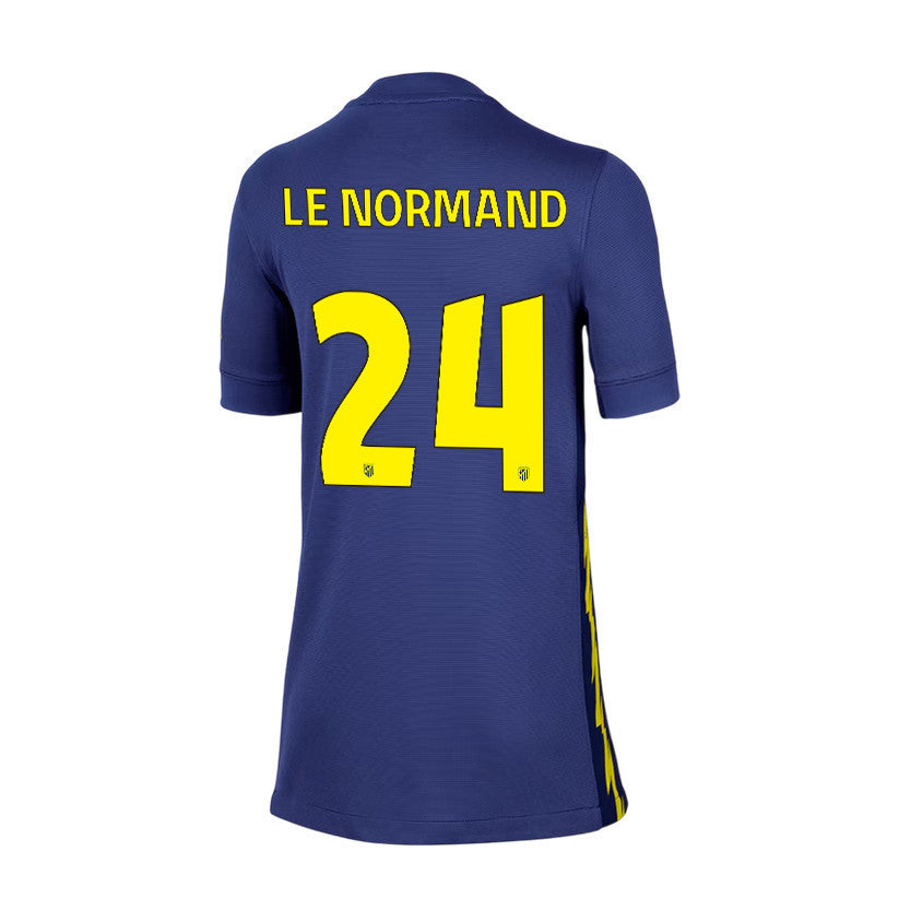 Robin Le Normand 24 Atlético Madrid 25/26 Away YOUTH Jersey - Navy/Yellow