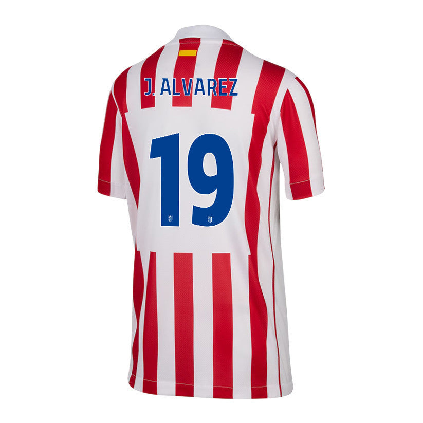 Julián Alvarez 19 Atlético Madrid 25/26 Home YOUTH Jersey - Red/White