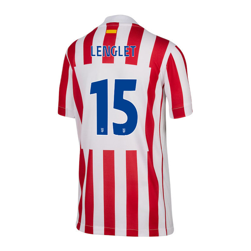 Clément Lenglet 15 Atlético Madrid 25/26 Home YOUTH Jersey - Red/White