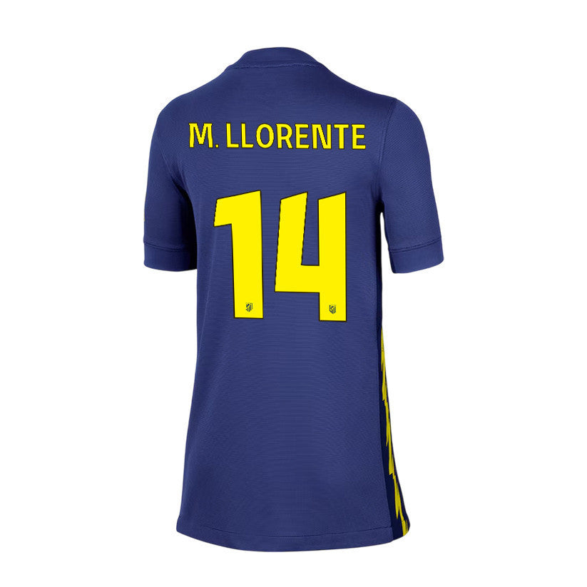 Marcos Llorente 14 Atlético Madrid 25/26 Away YOUTH Jersey - Navy/Yellow