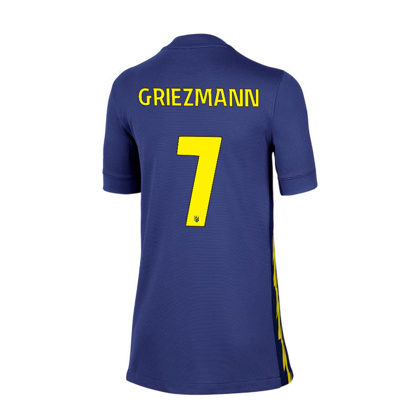 Antoine Griezmann 7 Atlético Madrid 25/26 Away YOUTH Jersey - Navy/Yellow