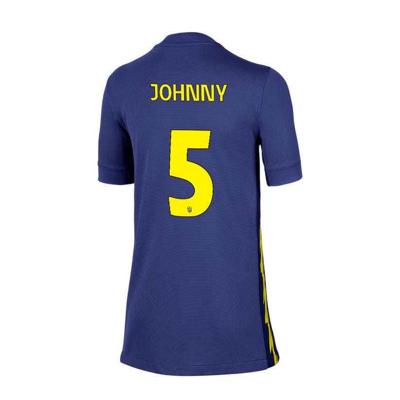 Johnny Cardoso 5 Atlético Madrid 25/26 Away YOUTH Jersey - Navy/Yellow