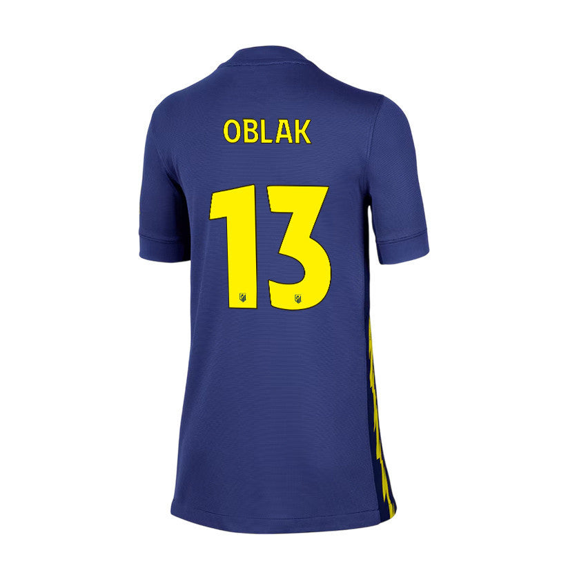 Jan Oblak 13 Atlético Madrid 25/26 Away YOUTH Jersey - Navy/Yellow