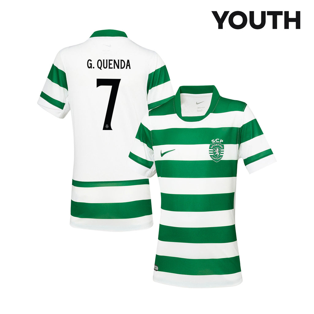 Geovany Quenda 7 Sporting CP 25/26 Home YOUTH Jersey - Green/White
