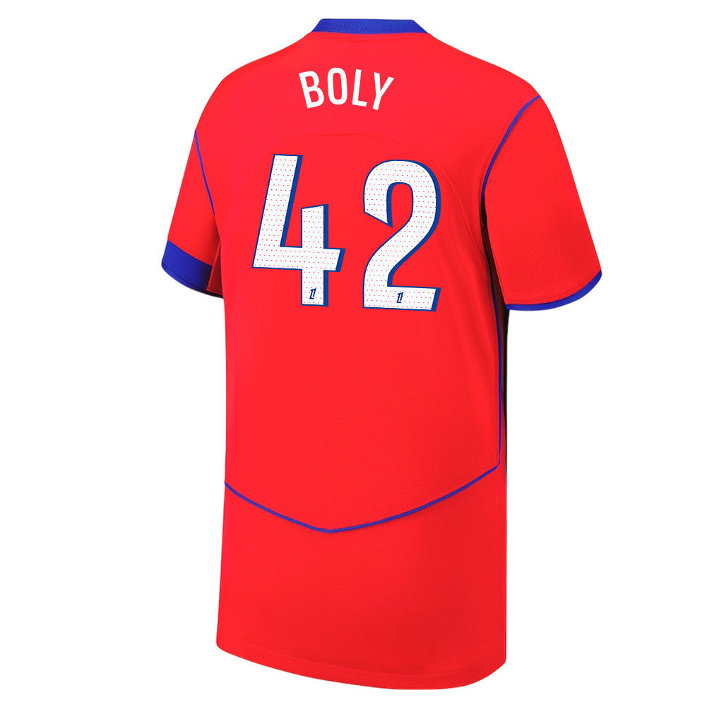 David Boly 42 Paris Saint-Germain 25/26 Third YOUTH Jersey - Red