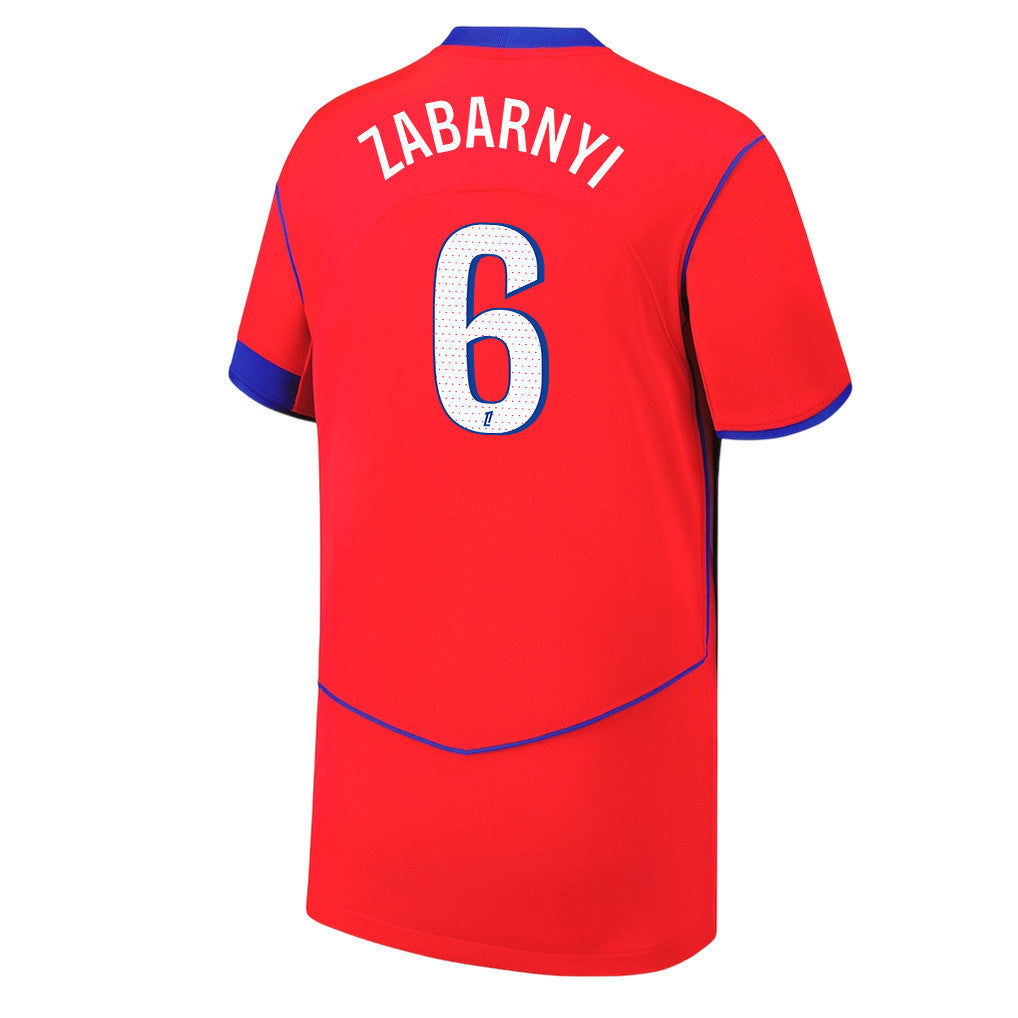 Illia Zabarnyi 6 Paris Saint-Germain 25/26 Third YOUTH Jersey - Red
