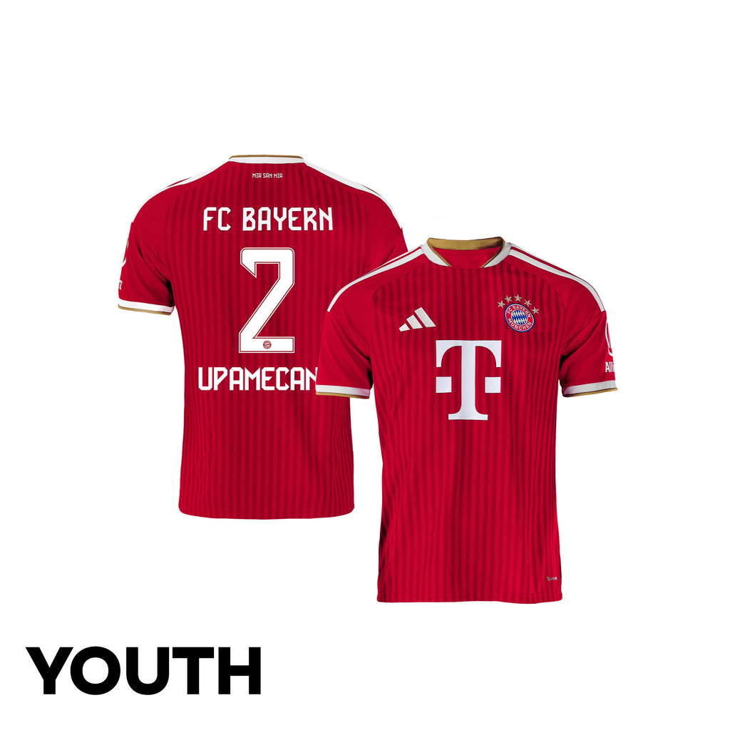 Dayot Upamecano 2 Bayern Munich 2026/27 Youth Home Jersey - Red