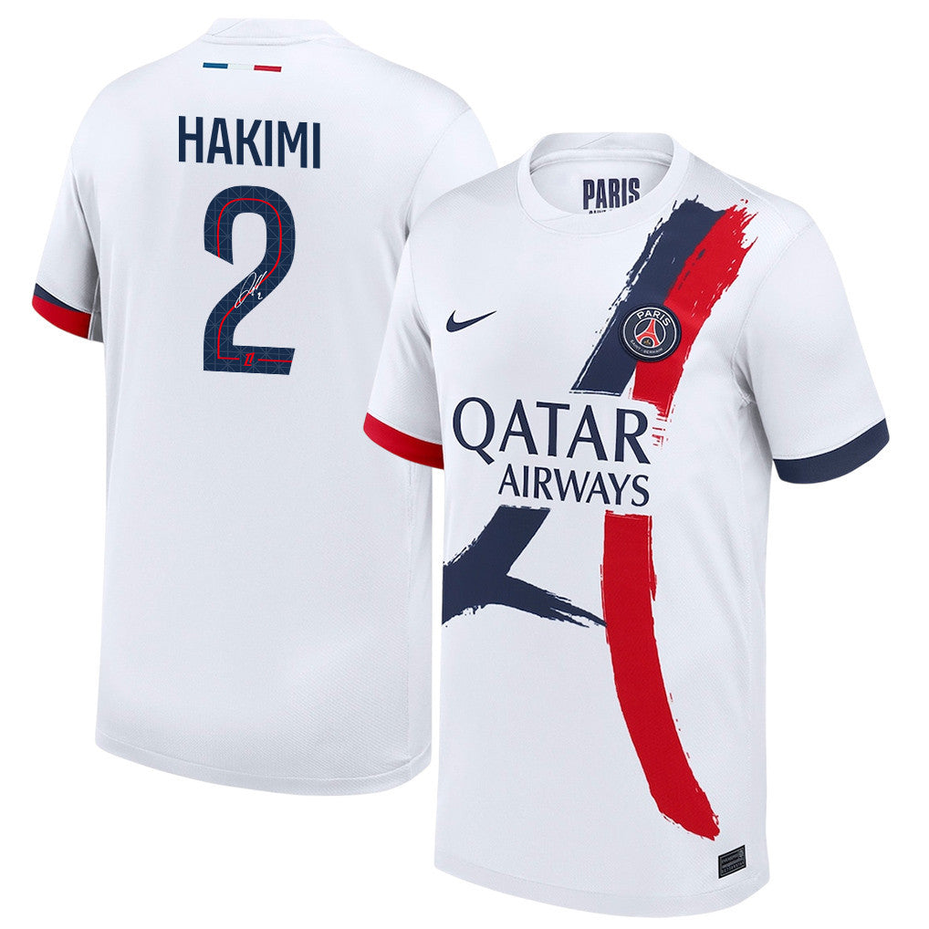 Achraf Hakimi 2 Signature Paris Saint-Germain 25/26 Away YOUTH Jersey - White