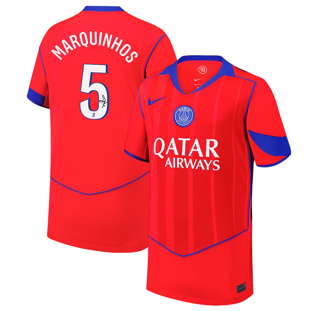 Marquinhos 5 Signature Paris Saint-Germain 25/26 Third YOUTH Jersey - Red
