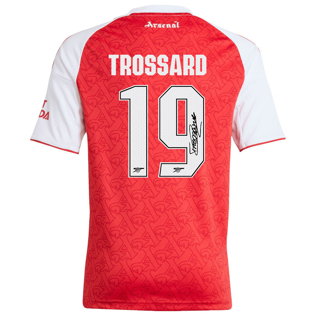 Leandro Trossard 19 Signature Arsenal 25/26 Home YOUTH Jersey - White/Red